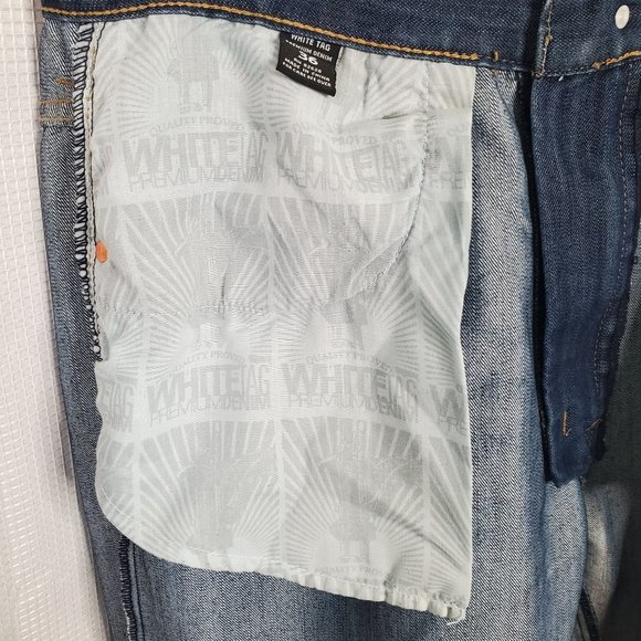 White Tag Premium Denim Size 36 Jeans by South Pole Denim Hip Hop Urban Street - Picture 9 of 14